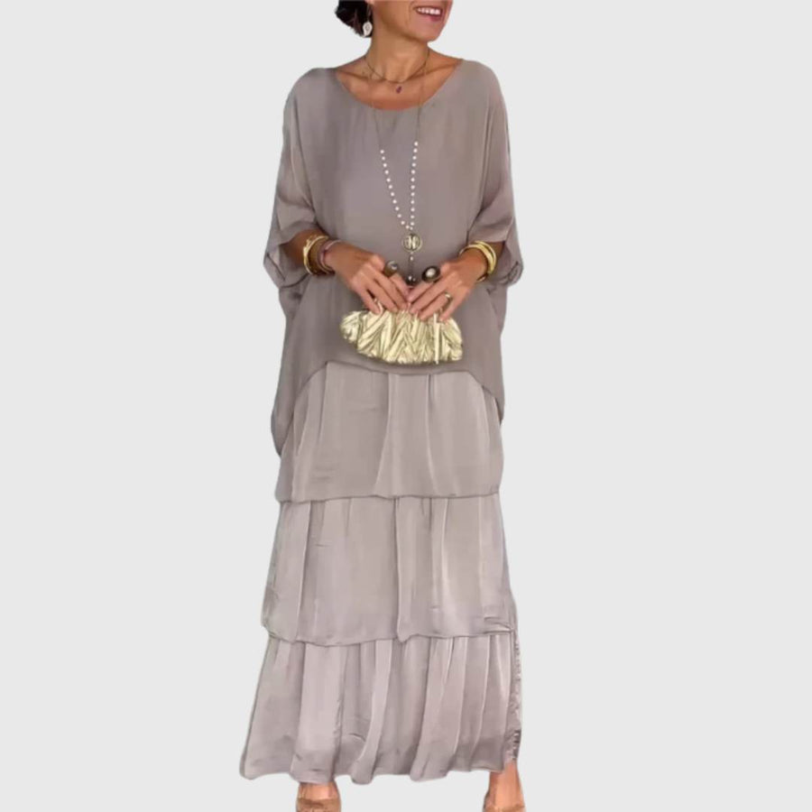 Sophie | Flowy maxi dress with ruffles