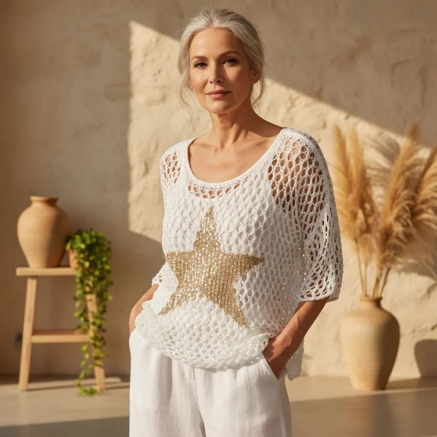 Zabrina | Starry Knit Top