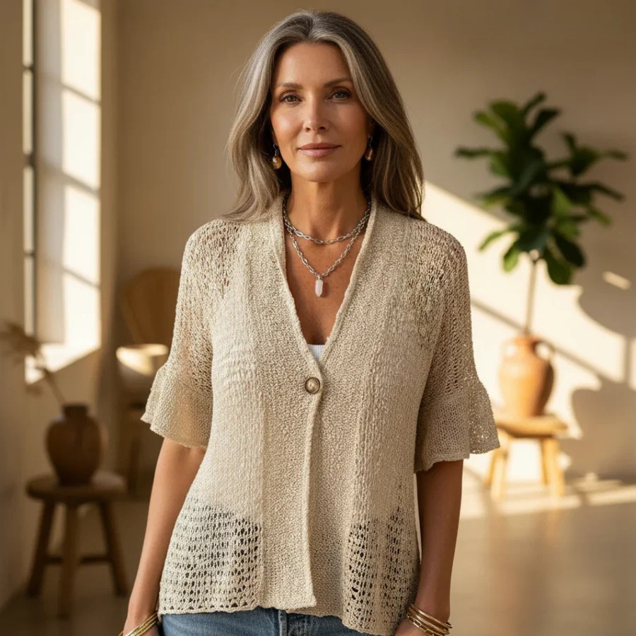 Ivonie | Elegant Textured Top