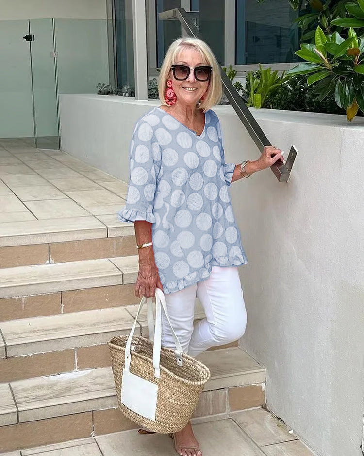 Bloomie | Stylish V-Neck Blouse