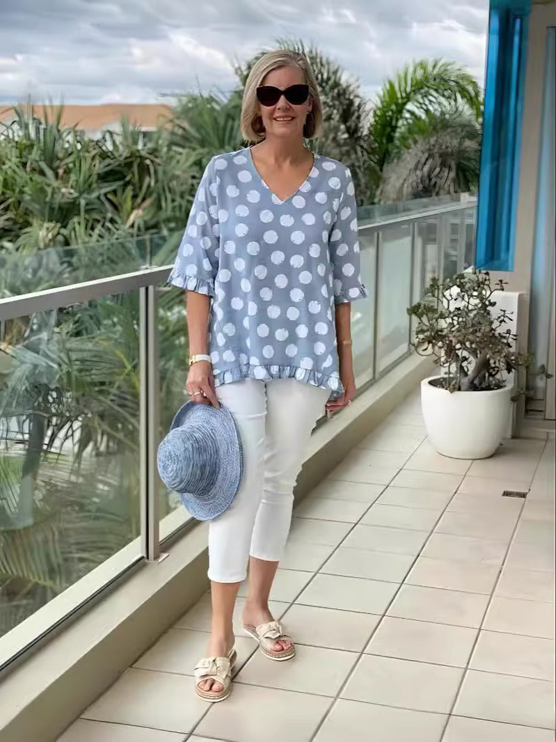 Bloomie | Stylish V-Neck Blouse