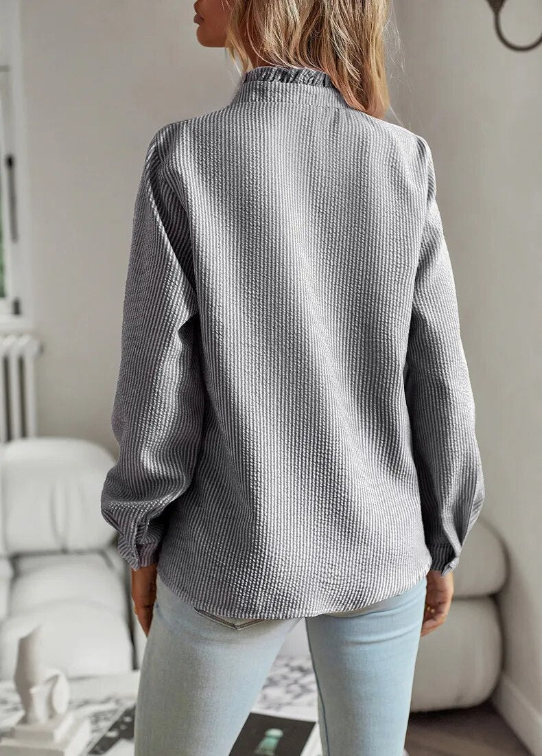 Marcelina | Elegant Polo Blouse