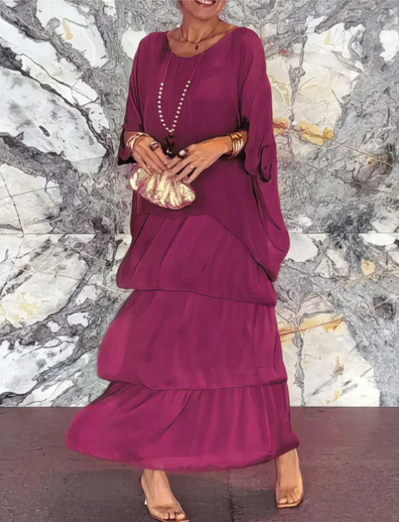 Sophie | Flowy maxi dress with ruffles