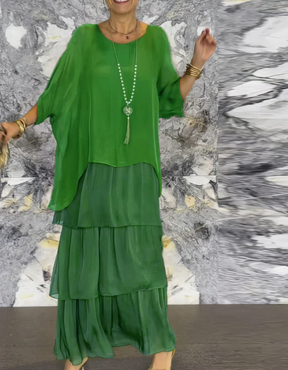 Sophie | Flowy maxi dress with ruffles