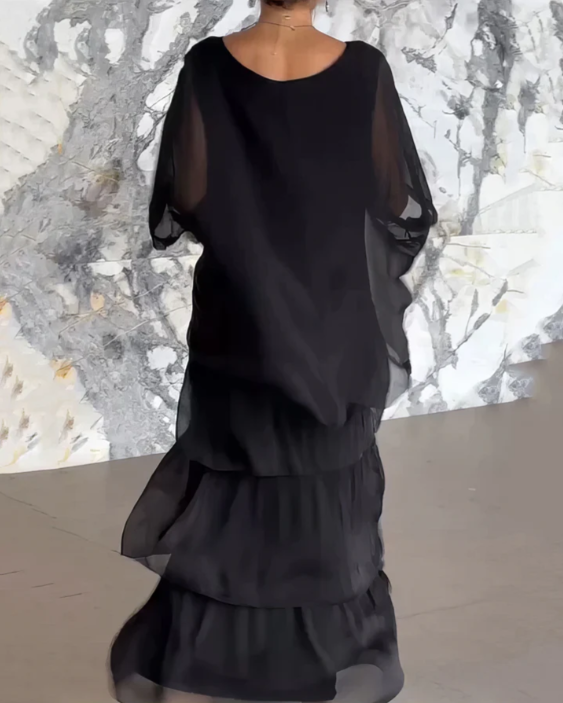 Sophie | Flowy maxi dress with ruffles