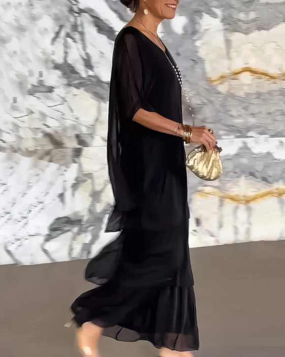 Sophie | Flowy maxi dress with ruffles
