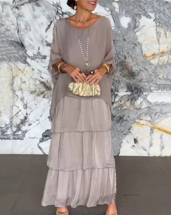 Sophie | Flowy maxi dress with ruffles