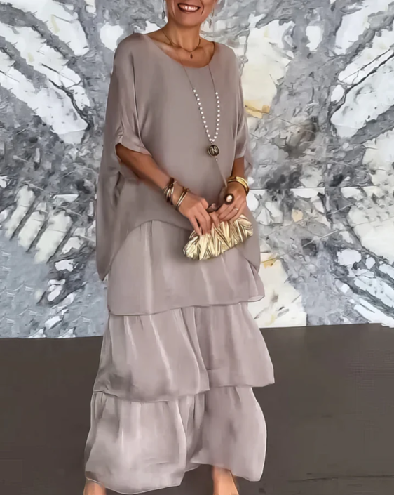 Sophie | Flowy maxi dress with ruffles