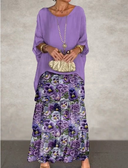 Sophie | Flowy maxi dress with ruffles