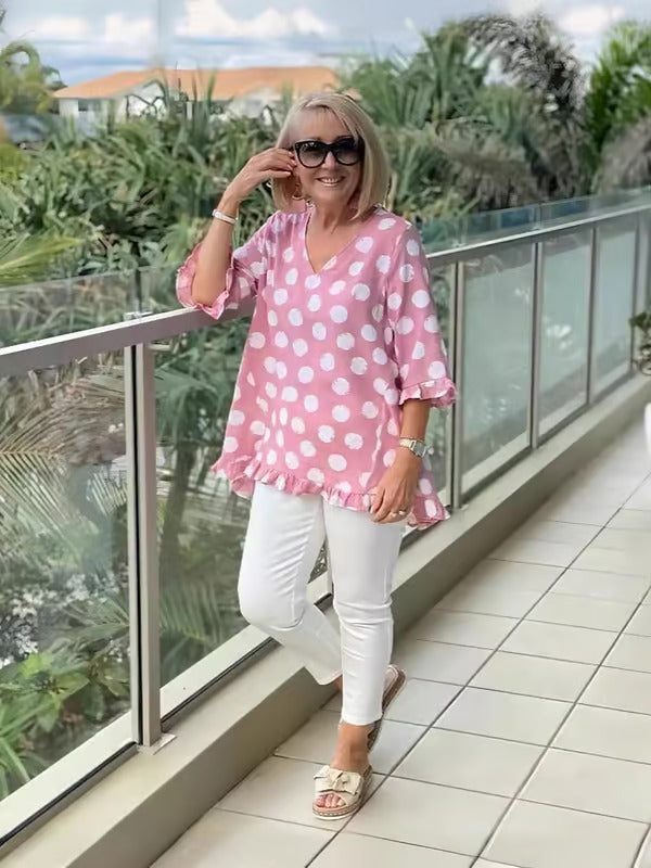 Bloomie | Stylish V-Neck Blouse